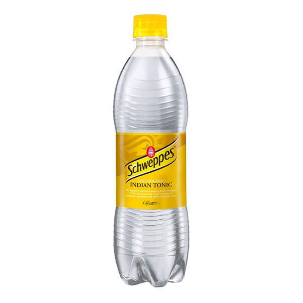 Schweppes Indian Tonic газированный напиток лимон 0.85 л.